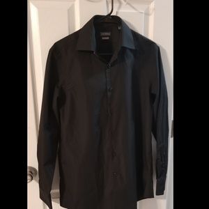 Van Heusen Black fitted long sleeve shirt